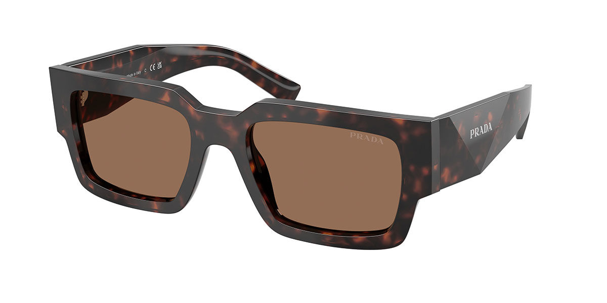 Prada PR B17SF Asian Fit 17N06B, Tortoiseshell frame, Dark Brown lenses