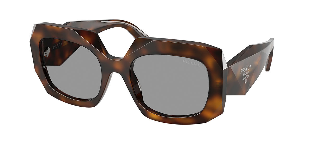 Prada PR B23SF Asian Fit 20D50Q, Tortoiseshell frame, Grey lenses