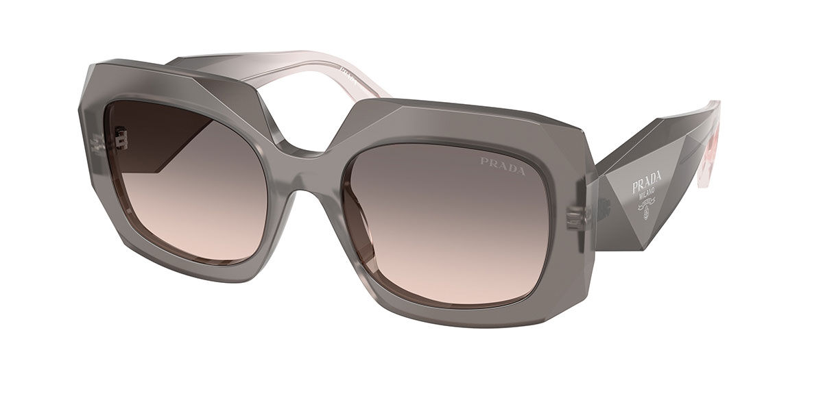 Prada PR B23SF Asian Fit 20F70S, Grey frame, Pink Gradient Grey lenses