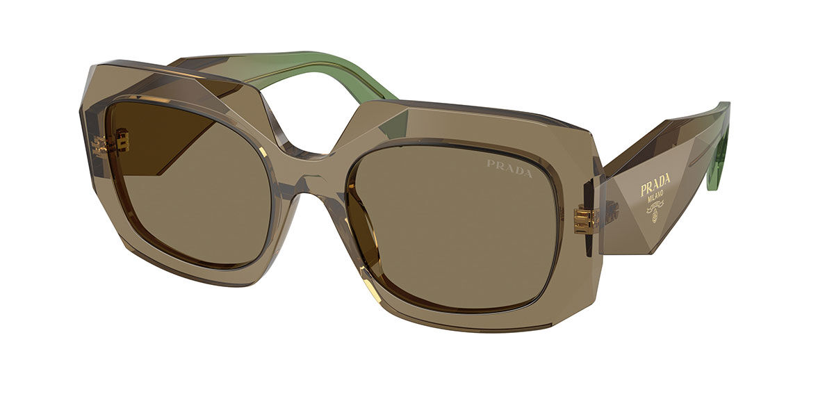 Prada PR B23SF Asian Fit 29E90F, Brown frame, Light Brown lenses