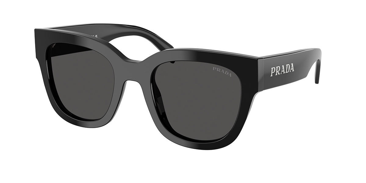 Prada PR C04S 16K08Z, Black frame, Dark Grey lenses