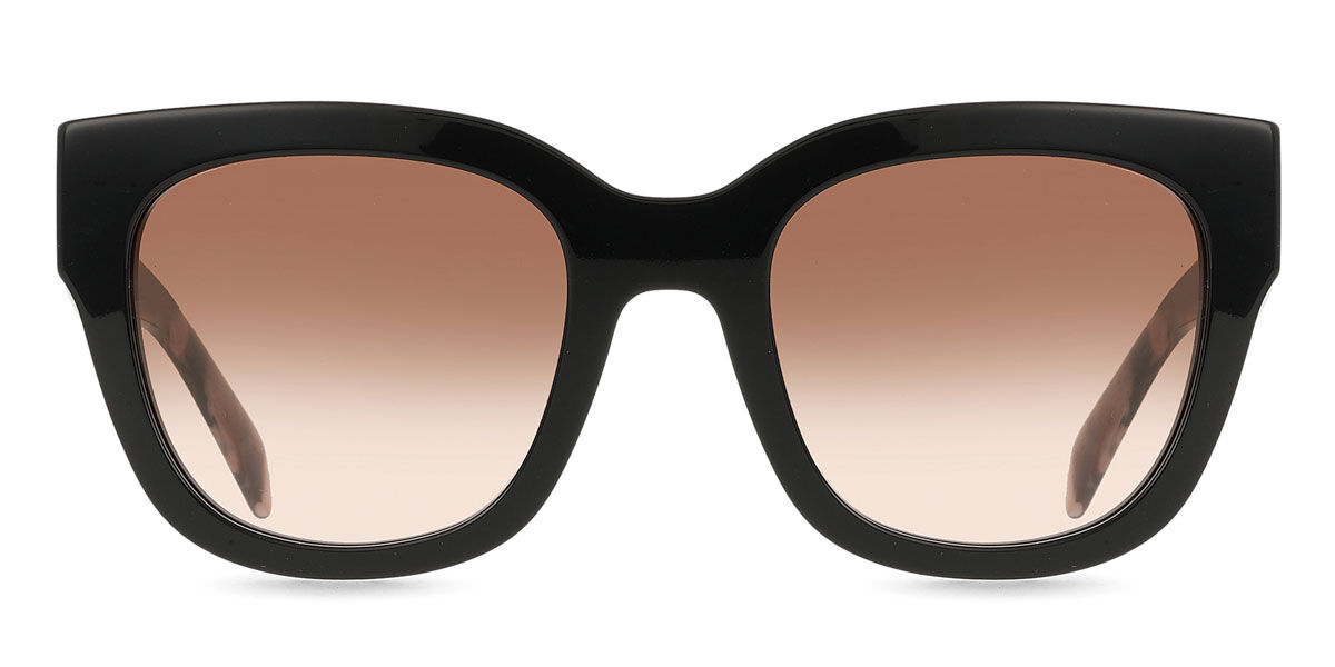 Prada PR C04S 28F90P, Black frame, Gradient Brown lenses