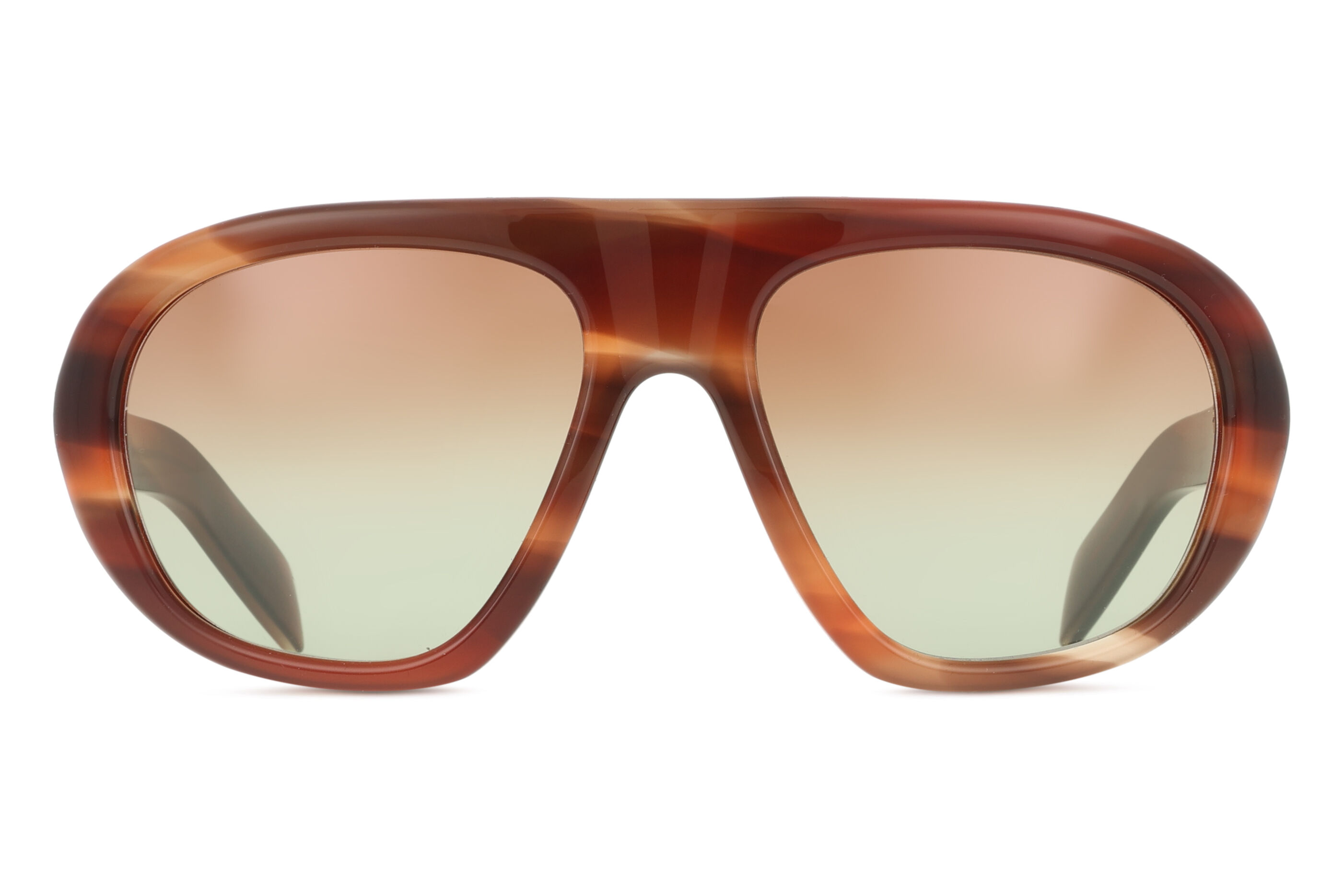 Prada PR C05S 24G70T, Brown frame, Green/Brown lenses