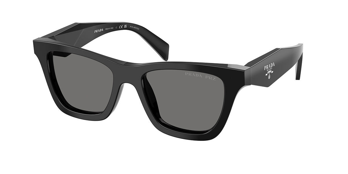 Prada PR C07S Polarized 16K90T, Black frame, Dark Grey Polarized lenses