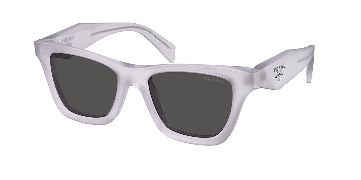 Prada PR C07S 22G08Z, White frame, Dark Grey lenses