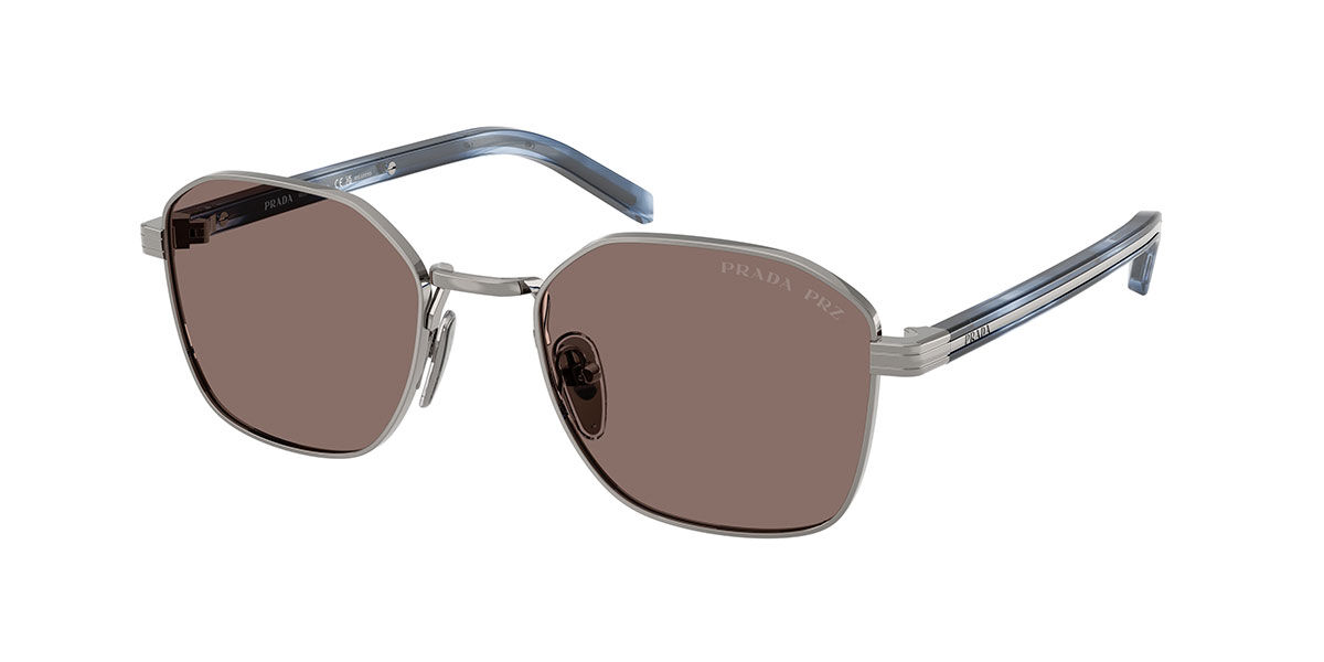 Prada PR C50S Polarized 5AV05C, Gunmetal frame, Light Brown Polarized lenses