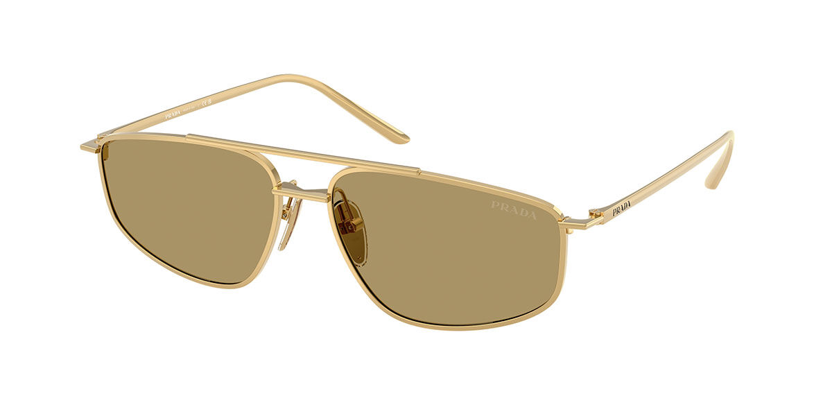 Prada PR C51S 5AK70G, Gold frame, Olive Green lenses