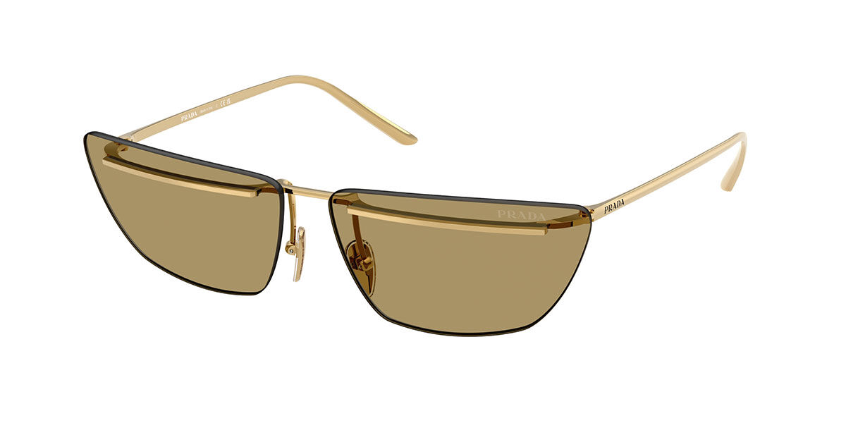 Prada PR C52S 5AK70G, Gold frame, Olive Green lenses