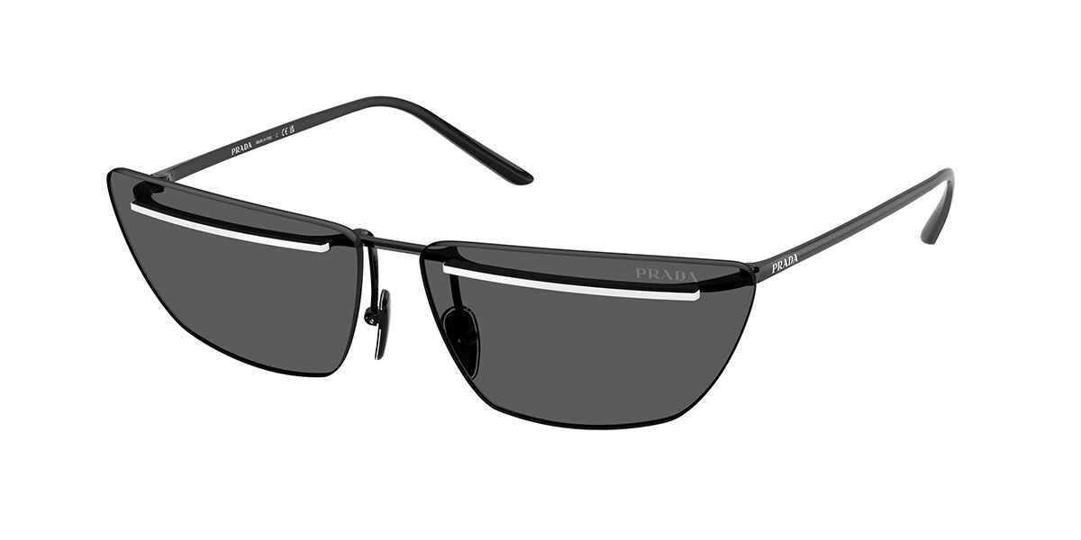 Prada PR C52S YC460T, Black frame, Dark Grey lenses