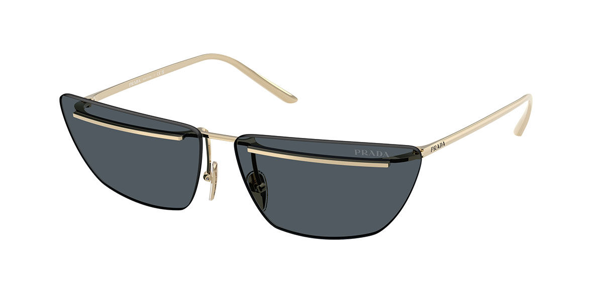 Prada PR C52S ZVN70B, Gold frame, Dark Grey lenses