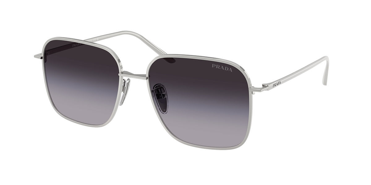 Prada PR C54SD Asian Fit 1BC90A, Silver frame, Gradient Grey lenses