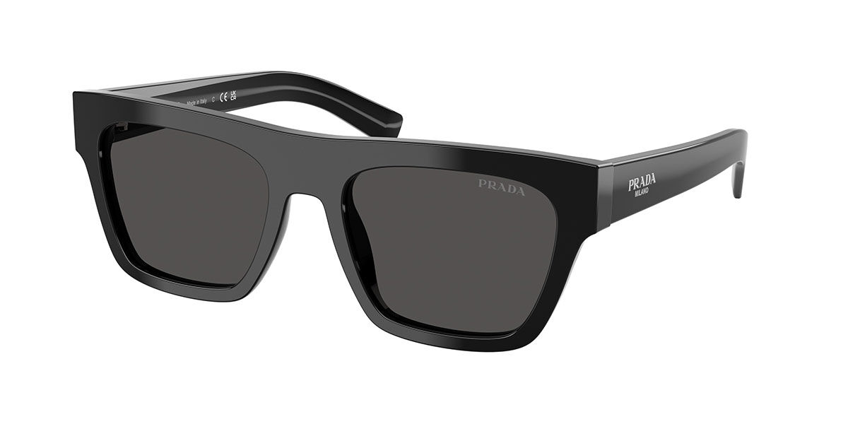 Prada PR C03SF Asian Fit 16K08Z, Black frame, Dark Grey lenses