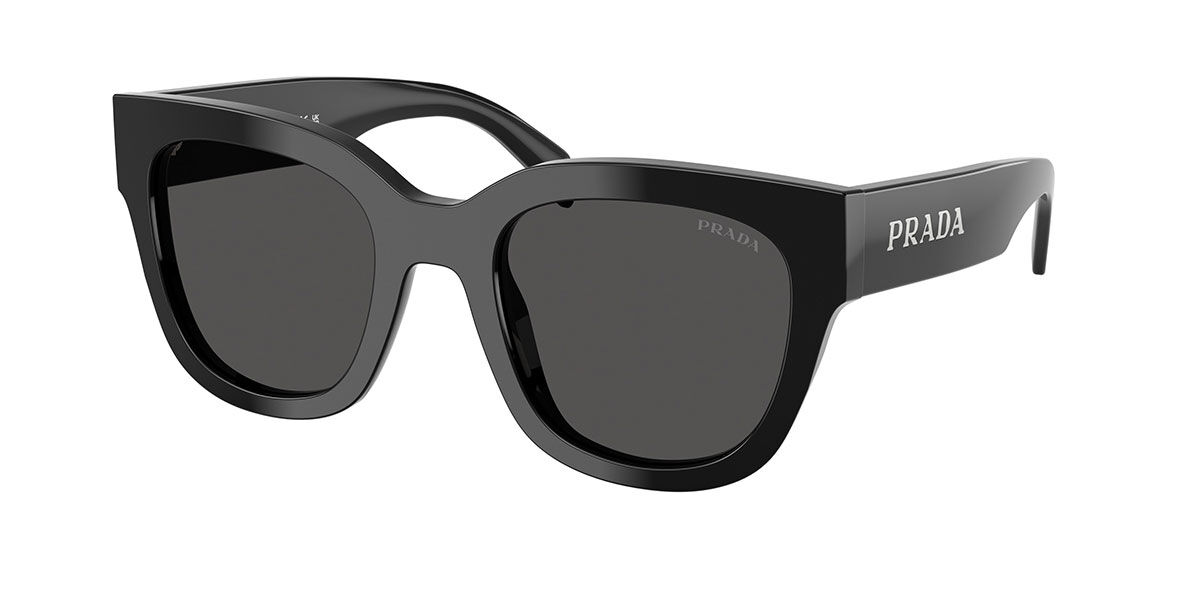 Prada PR C04SF Asian Fit 16K08Z, Black frame, Dark Grey lenses