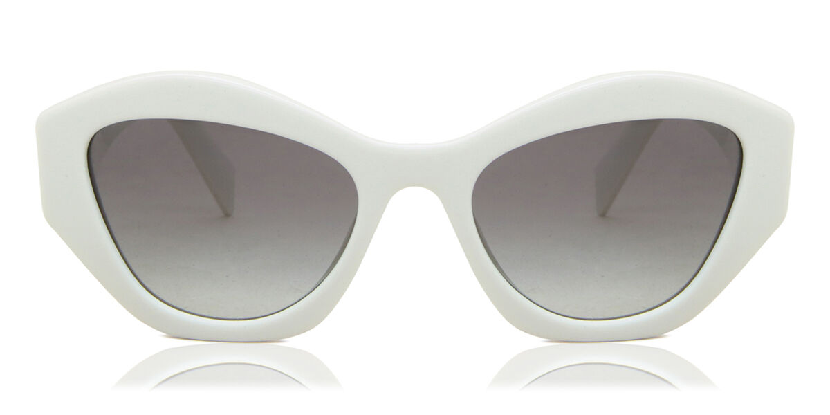Prada PR 07YS Symbole 142130, White frame, Grey lenses