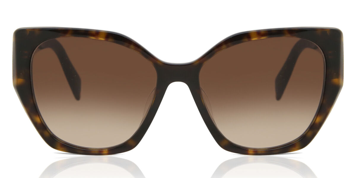 Prada PR 19ZSF Asian Fit 2AU6S1, Tortoiseshell frame, Gradient Brown lenses
