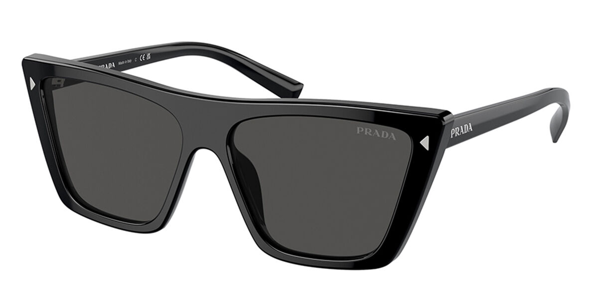Prada PR 21ZSF Asian Fit 1AB5S0, Black frame, Grey lenses