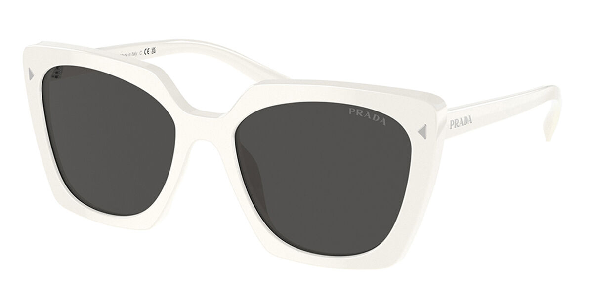 Prada PR 23ZS 1425S0, White frame, Grey lenses