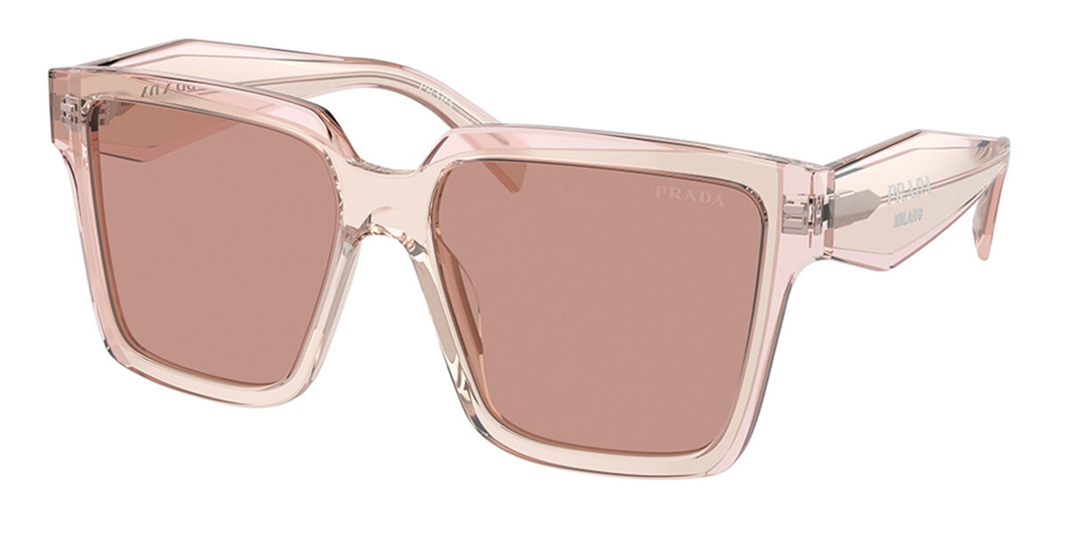 Prada PR 24ZS 13I08M, Pink frame, Purple lenses
