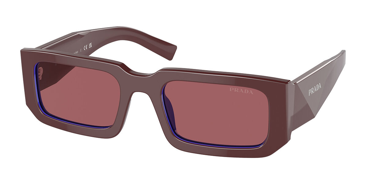 Prada PR 06YS 16M08S, Burgundy frame, Purple lenses