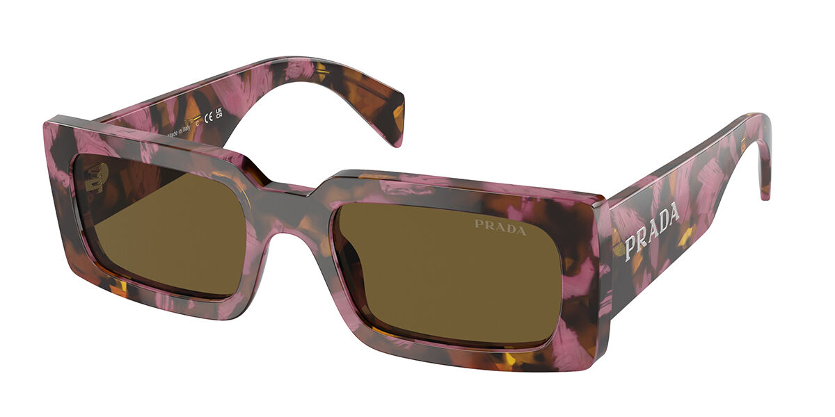 Prada PR A07S 18N01T, Tortoiseshell frame, Dark Brown lenses