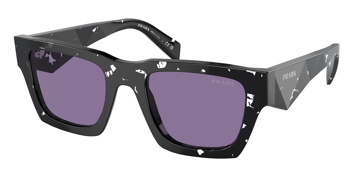 Prada PR A06S 15O50B, Tortoiseshell frame, Violet Internal Silver Mirror lenses