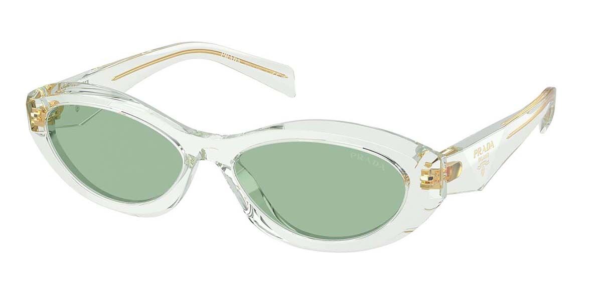 Prada PR 26ZS 14R20E, Green frame, Green lenses