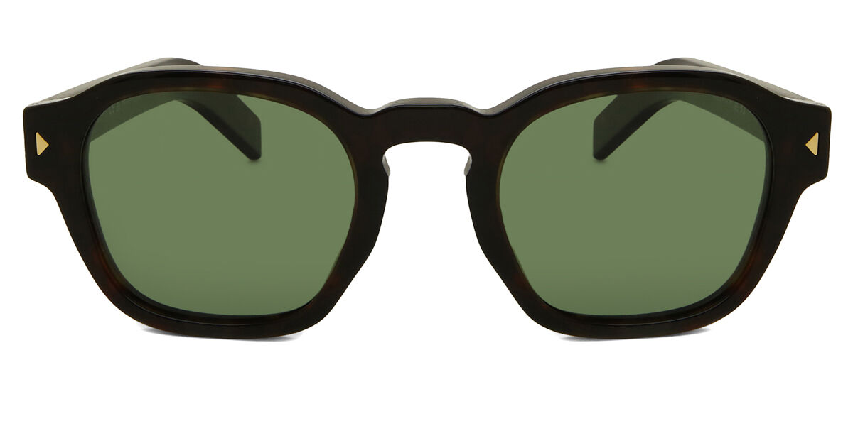 Prada PR A16S Polarized 17N20G, Tortoiseshell frame, Green Polarized lenses