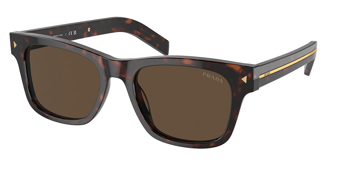Prada PR A17S 17N70F, Tortoiseshell frame, Dark Brown lenses