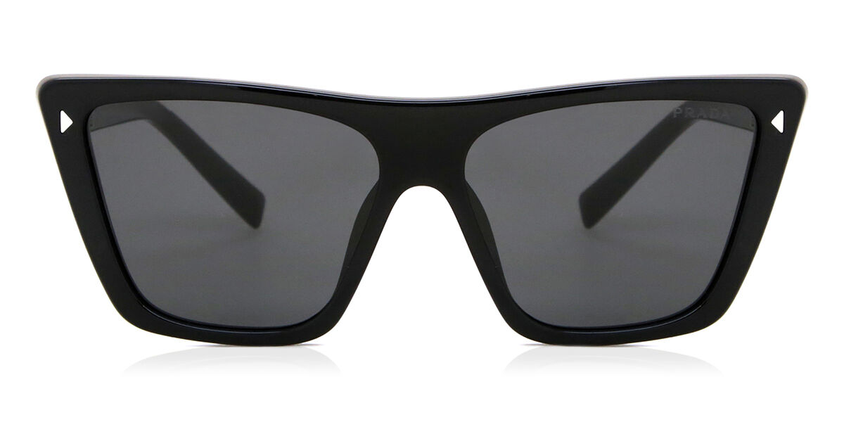 Prada PR 21ZS 1AB5S0, Black frame, Dark Grey lenses