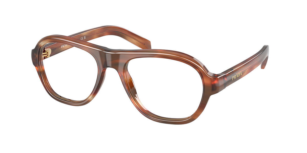 Prada PR C12VF Asian Fit 24G1O1, Brown frame
