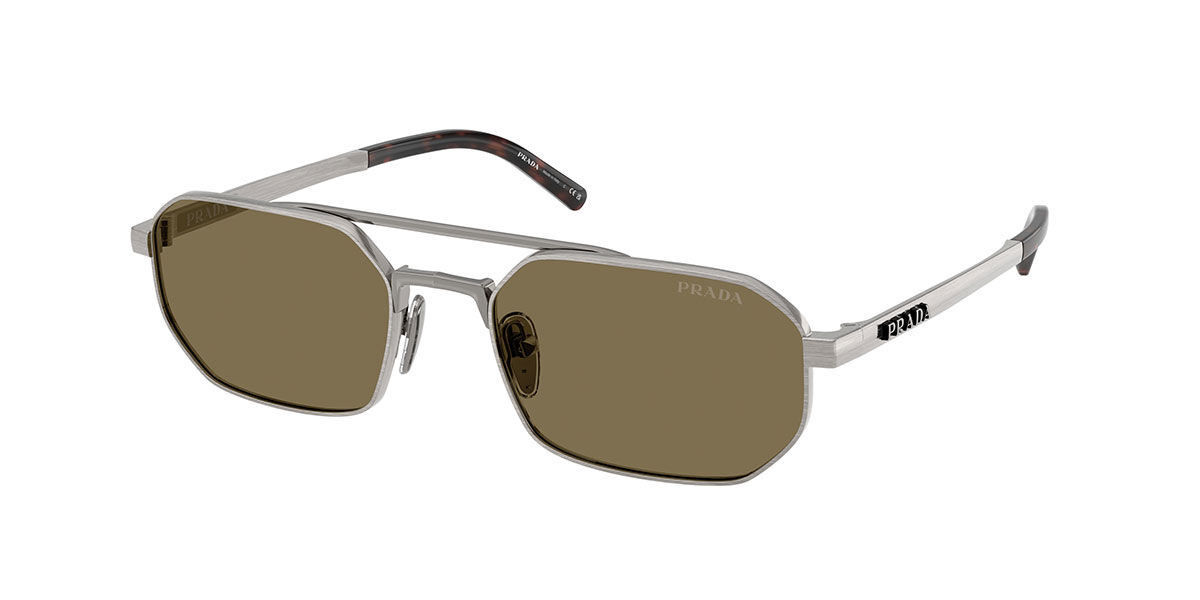 Prada PR D53S 23J90F, Gunmetal frame, Light Brown lenses