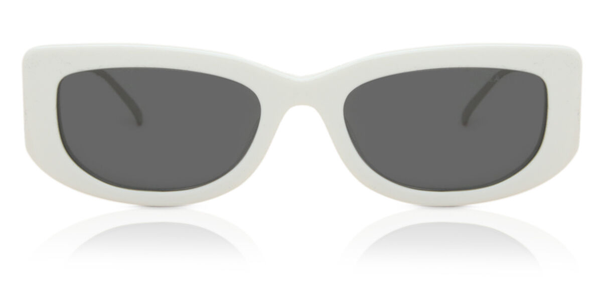 Prada PR 14YS 1425S0, White frame, Grey lenses