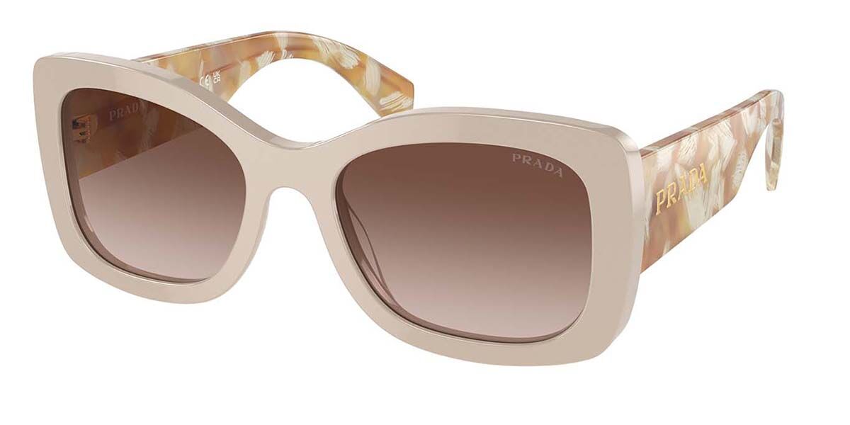 Prada PR A08S 11O6S1, Brown frame, Gradient Brown lenses