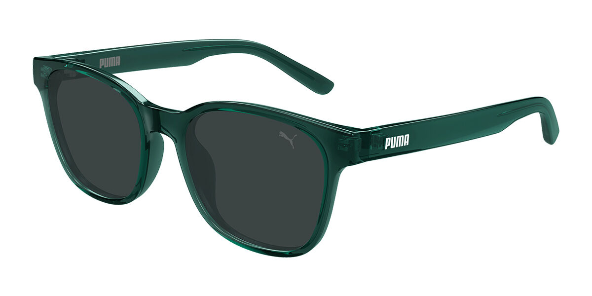 Puma PJ0087S Kids 002, Green frame, Smoke Grey lenses