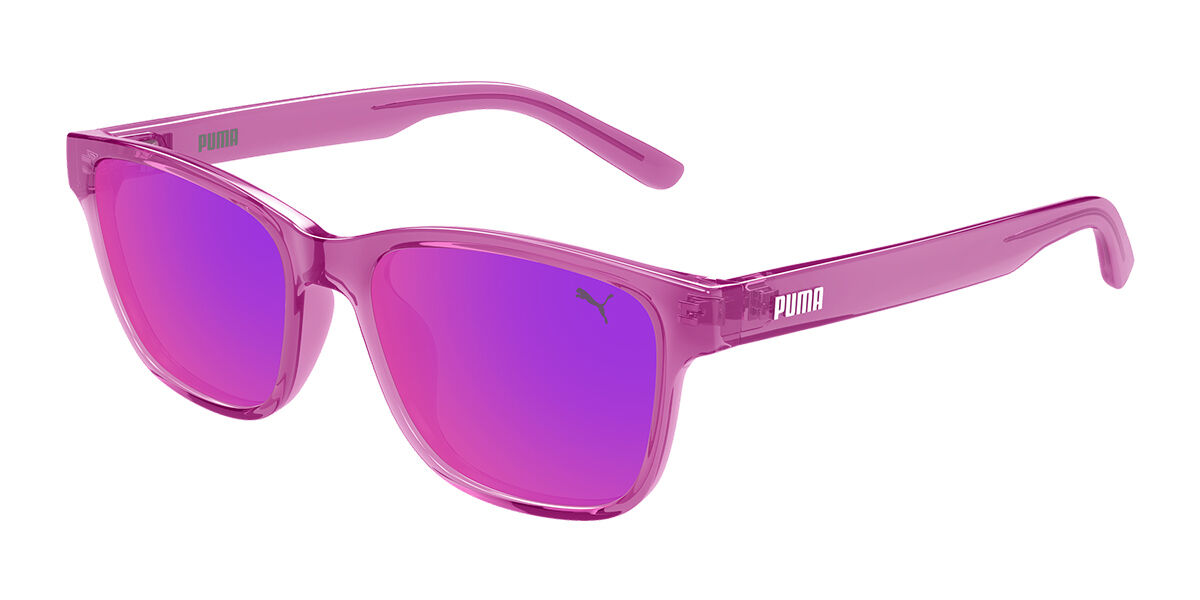 Puma PJ0088S Kids 005, Pink frame, Violet Mirror lenses