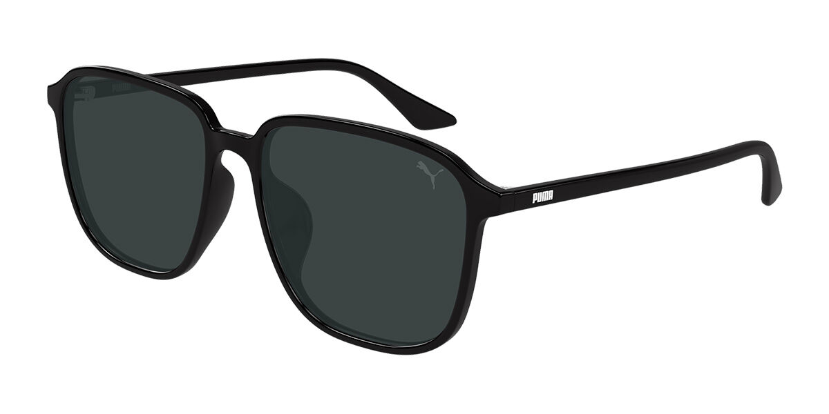 Puma PU0525SA Asian Fit 001, Black frame, Smoke Grey lenses