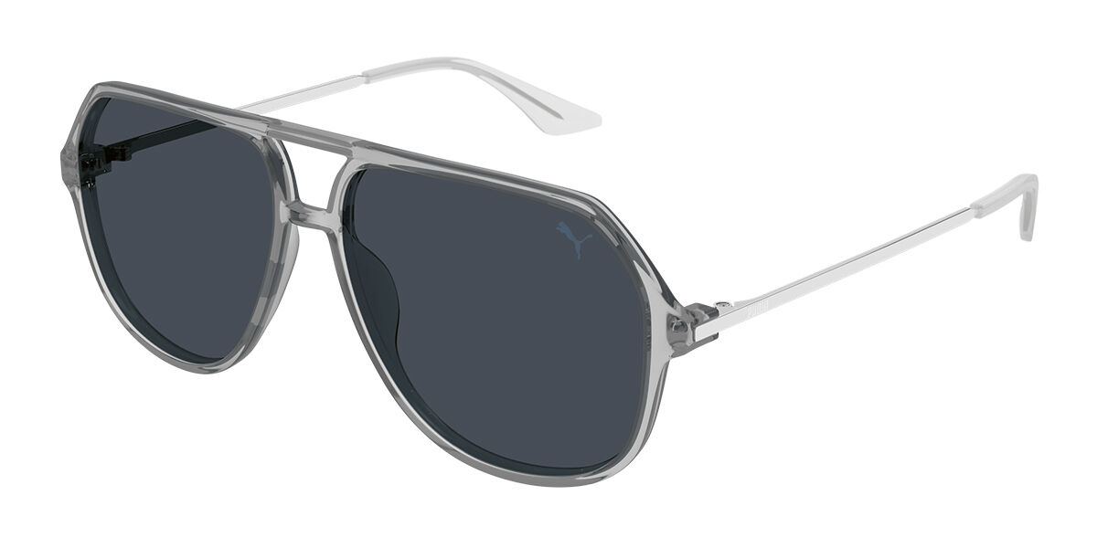 Puma PU0460S 005, Grey frame, Blue lenses