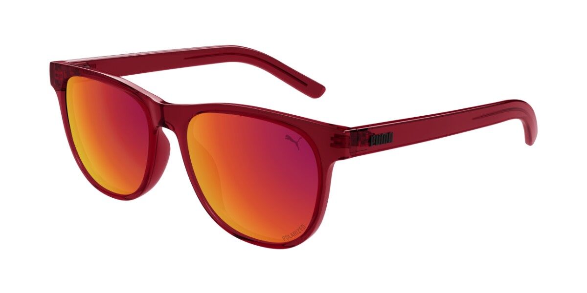 Puma PJ0084S Kids Polarized 008, Red frame, Red Mirror Polarized lenses