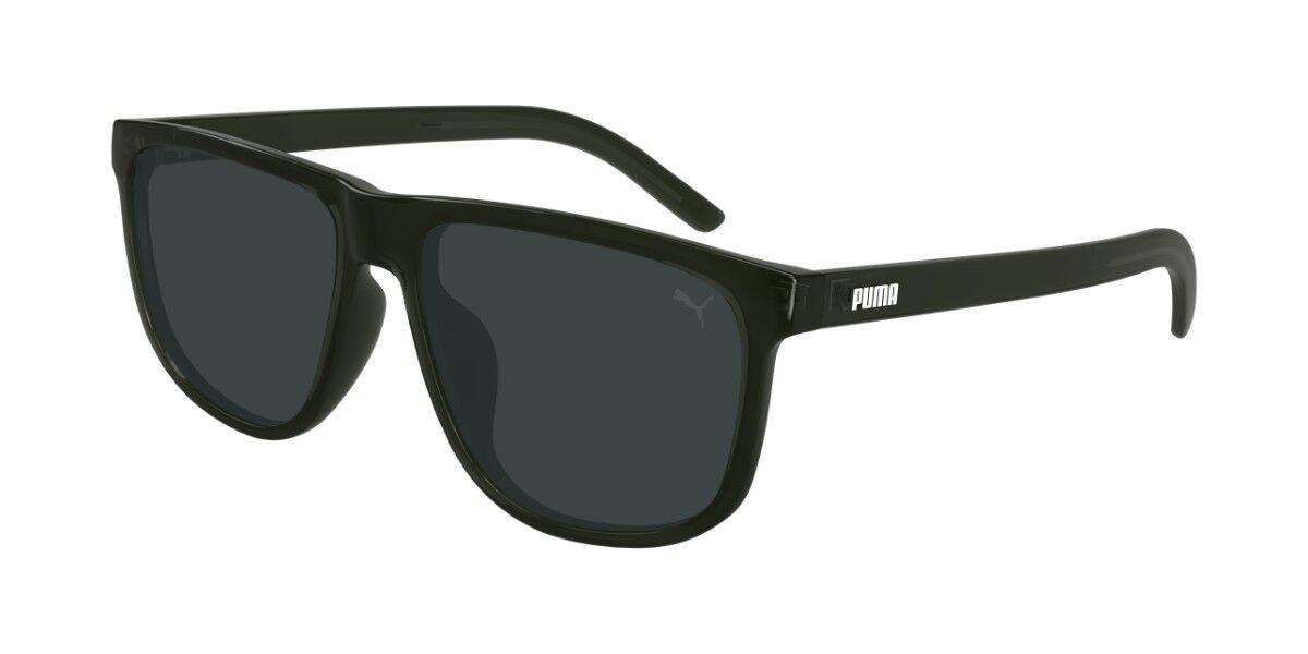 Puma PU0499SA Asian Fit 005, Green frame, Smoke Grey lenses
