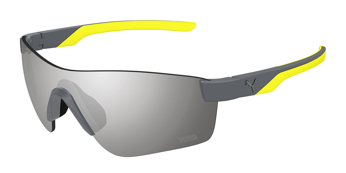 Puma PU0481S 005, Grey frame, Silver Mirror lenses