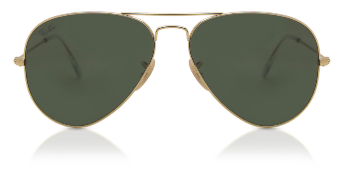 Ray-Ban RB3025 Aviator Large Metal W3400 Men's Sunglasses Gold Size 58