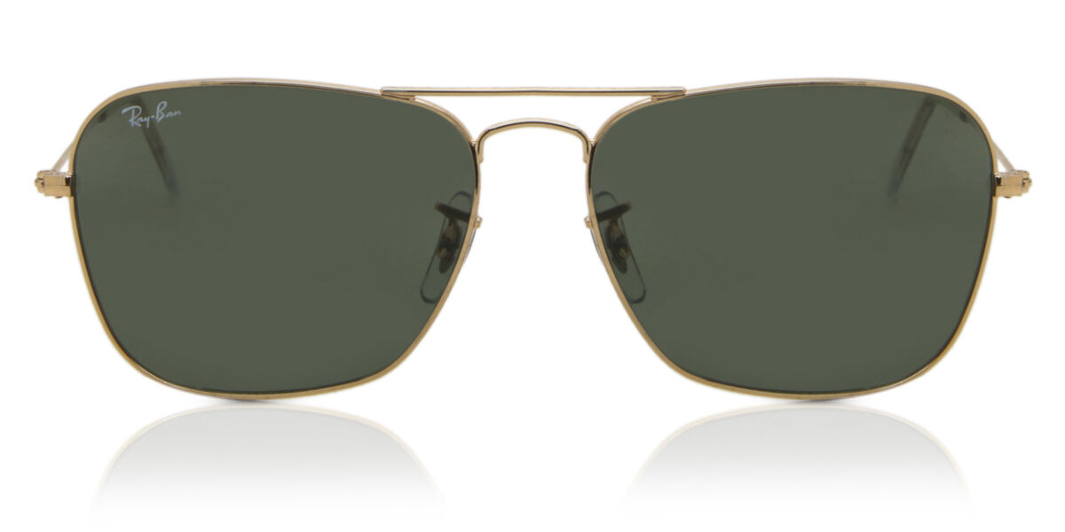 Ray-Ban RB3136 Caravan 001 Men's Sunglasses Gold Size 58