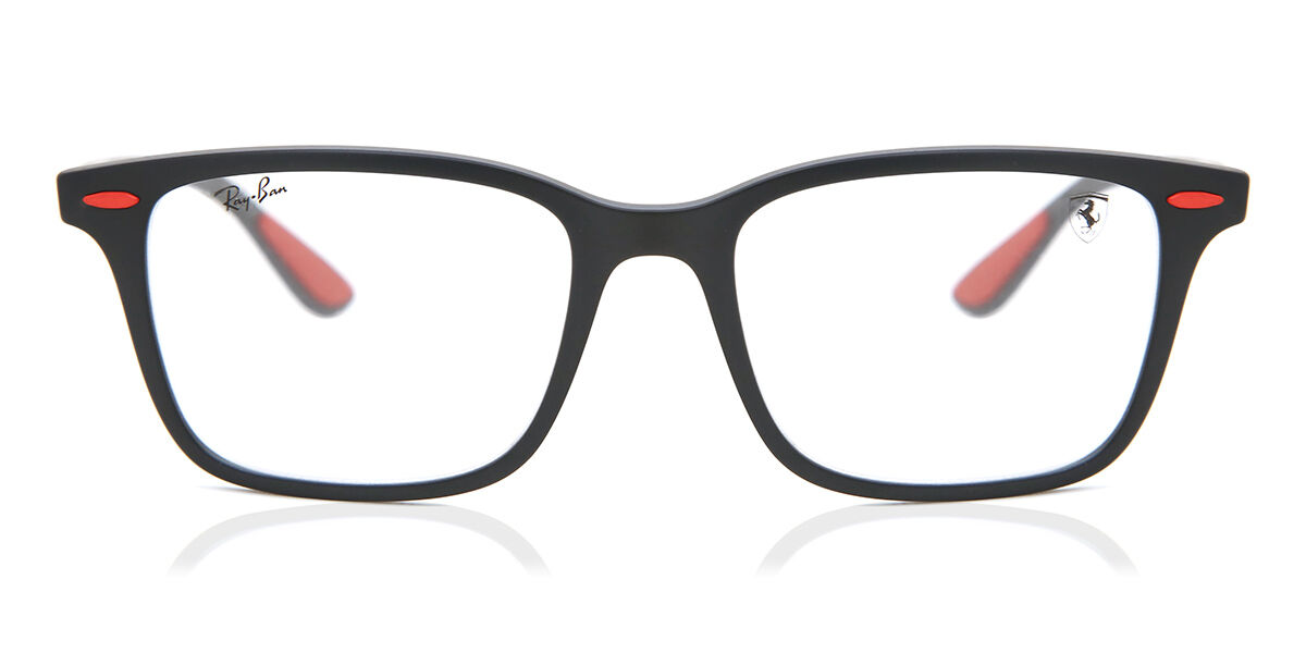 Ray-Ban RX7144M Ferrari F602 Men's Eyeglasses Black Size 53 (Frame Only) - Blue Light Block Available