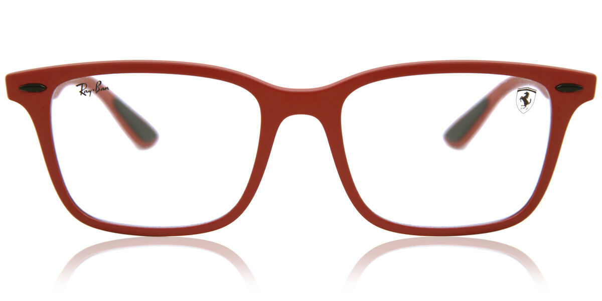 Ray-Ban RX7144M Ferrari F628 Men's Eyeglasses Red Size 53 (Frame Only) - Blue Light Block Available