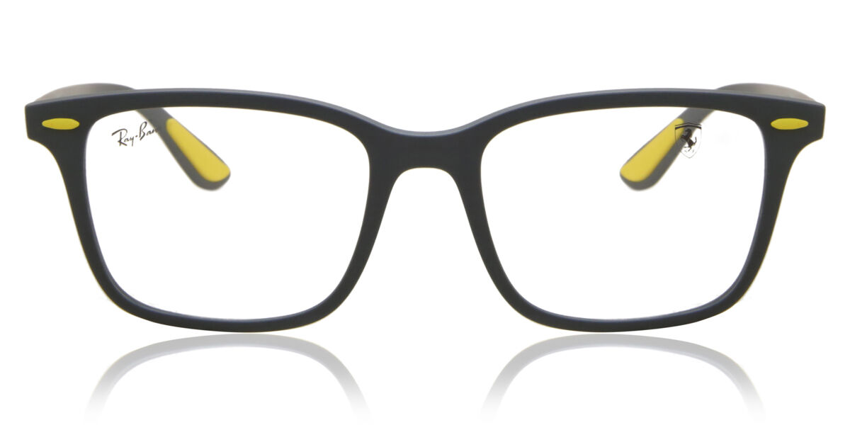 Ray-Ban RX7144M Ferrari F608 Men's Eyeglasses Grey Size 53 (Frame Only) - Blue Light Block Available
