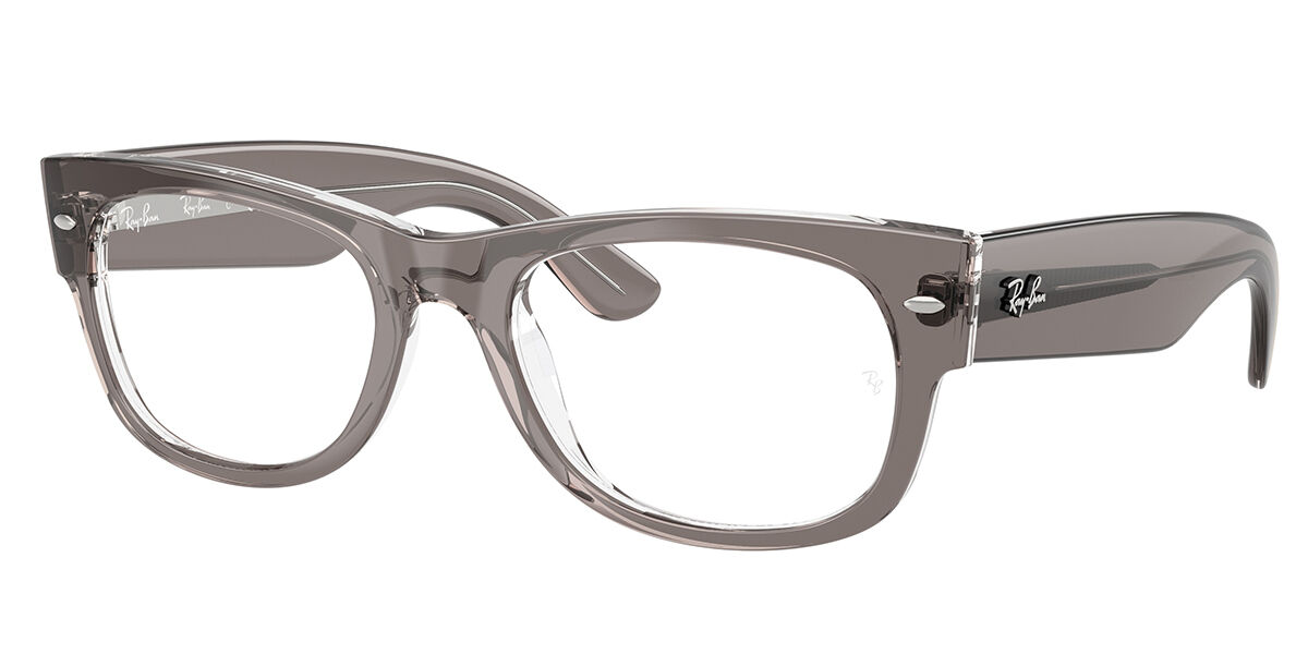 Ray-Ban RX0832VF Mega Wayfarer II Asian Fit 8111 Men's Eyeglasses Clear Size 52 (Frame Only) - Blue Light Block Available