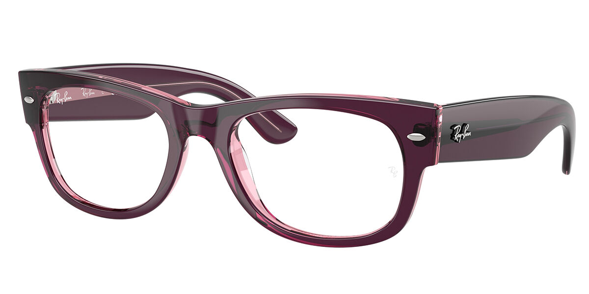 Ray-Ban RX0832VF Mega Wayfarer II Asian Fit 8364 Men's Eyeglasses Pink Size 52 (Frame Only) - Blue Light Block Available