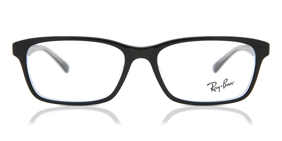 Ray-Ban RX5318D Asian Fit 2034 Men's Eyeglasses Black Size 55 (Frame Only) - Blue Light Block Available