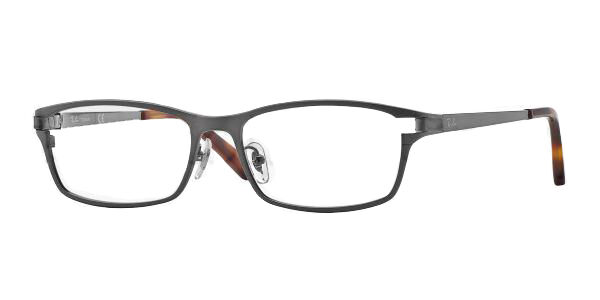 Ray-Ban RX8727D Asian Fit 1047 Men's Eyeglasses Grey Size 54 (Frame Only) - Blue Light Block Available