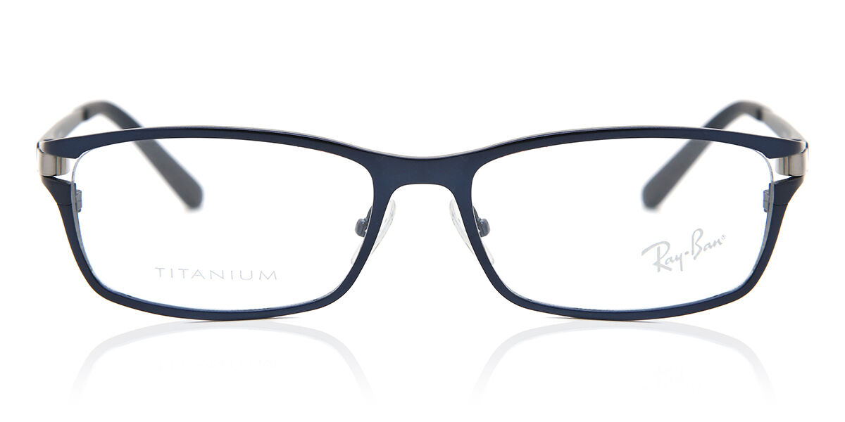 Ray-Ban RX8727D Asian Fit 1061, Matte Dark Blue frame, Clear lenses